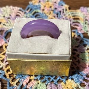 Elegant Purple Women's Ring jade